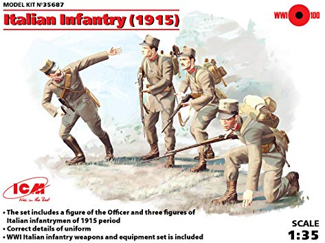 ICM 1:35 - Italian Infantry (1915) 4 Figs