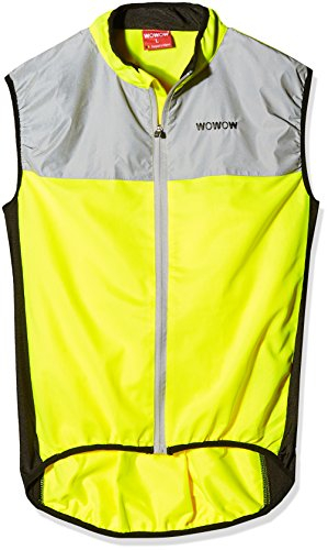 WOWOW Dark Jacket 1.1 gelb M - Sportweste - Fahrradweste - Reflexweste - Atmungsaktiv