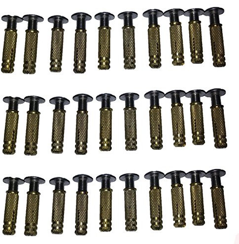 Viti di ancoraggio per telo piscina, Kit di 30 pezzi. Composto da 30 viti in acciaio inossidabile + 30 tasselli