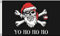 AZ FLAG Bandiera Babbo Natale Pirata 150x90cm - Bandiera Yo Ho Ho Pirate 90 x 150 cm