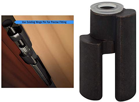 NUK3Y PRODUCTS K3 Door Saver 3 III Hinge Pin Stop for Residential Doors Fits All 3 to 4-1/2 Hinges (Oil Rubbed Bronze)