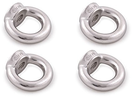 wellenshop 4X Ringmutter Edelstahl poliert M12 Gewinde