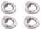 wellenshop 4X Ringmutter Edelstahl poliert M12 Gewinde