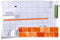 Fliesenaufkleber Fliesenbordüre Bordüre Mosaik Orange Kachel Aufkleber FB2, 20 Stück, 15x3,9cm (BxH)