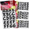 MDS Brand 3cm Buchstaben zum beschriften, Großbuchstaben sind Wetterfest Klebebuchstaben einfach zum basteln - gestalten u. Verzierung von Einladungskarten und Briefkasten (3cm Schwarz)
