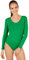 tectake dressforfun Damen Langarm-Body mit Rundhals Ausschnitt (XXL | Grün | Nr. 301299)