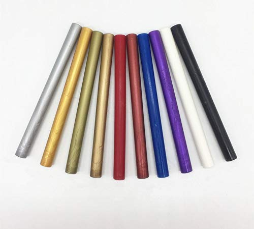 Tikwisdom 10pcs Siegelwachs-Stangen für Heißklebepistole, 10 Farben