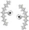 ZS 16G Acier Inoxydable Piercing Oreille Helix Tragus Cartilage Conch CZ Clous D'oreilles Bijoux de Corps pour Femmes (Blanc)