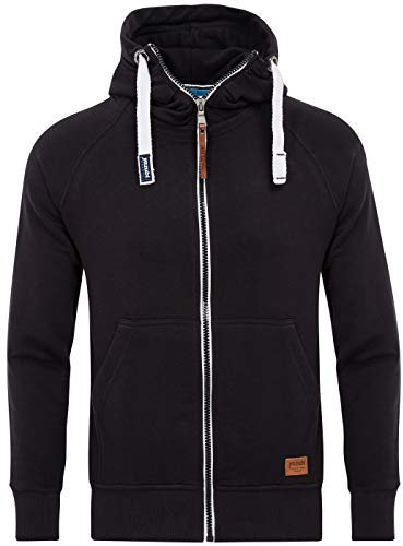 Yazubi Felpa con Cappuccio E Cerniera Giacca Nera con Cappuccio da Uomo Giacca in Pile da Uomo Felpa con Cappuccio in Cotone Jacob, (Nero 2R194008), M