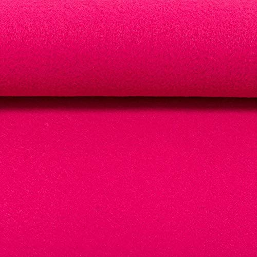 Hochwertiger Bastel-Filz 5 mm stark 670g/qm- Taschenfilz - 45 cm breit Meterware (Pink)