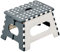 KESPER Klapptritt 70533 aus Kunststoff, weiß/grau/Hocker/Klappstiege