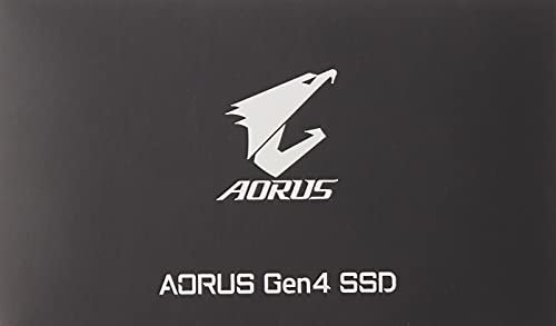 Gigabyte AORUS NVMe Gen4 M.2 1TB PCIe 4.0 SSD, 3D TLC NAND, DDR4 Cache, Gaming, AMD AM4, PCIe 4.0, 5000 MB/s Read, 4400 MB/s Write