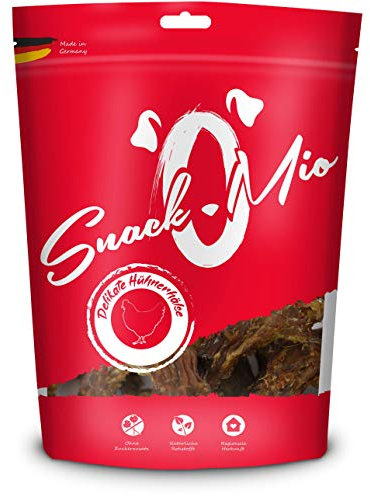 SnackOMio – Premium Hundesnack – delikate Hühnerhälse, getreidefrei, 1er Pack (1 x 500 g)