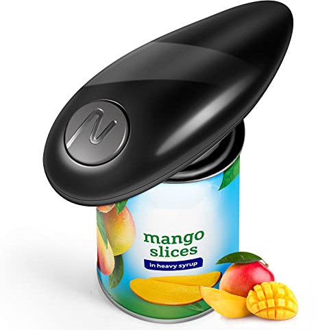 Can Opener, Electric Tin Opener, Hand Free Tin Opener, Electric Can Openers for Arthritis Hands, Can Openers with One Touch Switch, Kitchen Restaurant Chef’s Best Choice-Powerful, Safe & Easy