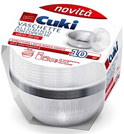 Cuki Vaschetta in Alluminio, Grigio, Monoporzione