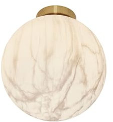 it's about RoMi Deckenleuchte Carrara - Gold/Weiß - Ø28cm - Rund - Glas