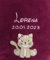 KIDDI-MEDIA Babydecke mit Name und Geburtsdatum Bestickt/kuschelig weich / 1A Qualität (Beere - Katze)