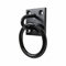 SUL Heavy Duty Ring on Plate with Black Coating, Horse tie up Ring Plate for Horse Stable Tie Ring, decking Rope Fittings Rust Proof Tie Rings - 50x50mm (Ring On Plate Black 1pk)