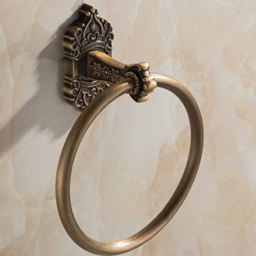 HIGOH Racks de Serviette, Porte-Serviette Den, Bague Serviette À Main de Salle Den, Anneau de Serviette de Couleur Rond En Alumimassif
