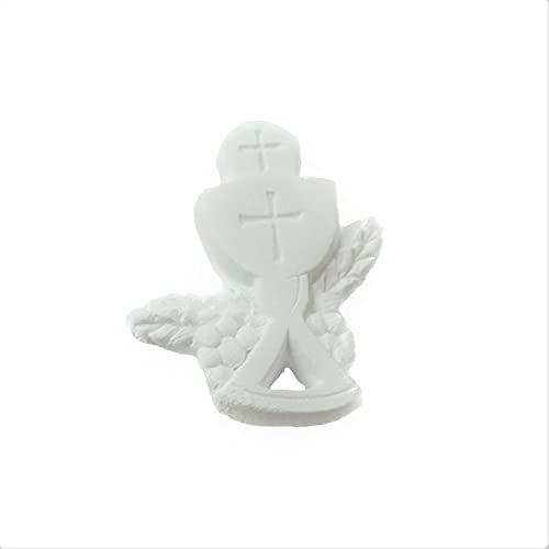 18 PZ Gesso Gessetto Calice Bianco Decorazione BOMBONIERA Comunione