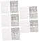 minkissy Funny Nail Decal Set 5 Pieces Number Stickers Geometric Pattern Nail Art Sticker Tool