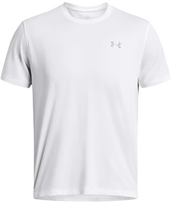Under Armour Hommes Streaker Tee Vêtements De Course Maillot De Course White 100 - Blanc L