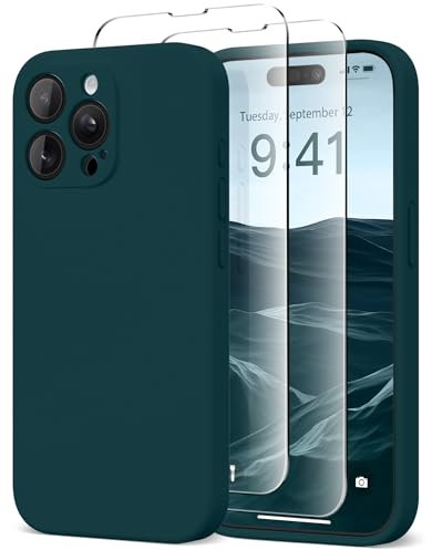 SuydanBox Magnetic for iPhone 13 Pro Max Case, Compatible with MagSafe, [Full Camera Protection][Screen Protector] Silicone Shockproof Protective Phone Case for iPhone 13 Pro Max 6.7, Deep Blue