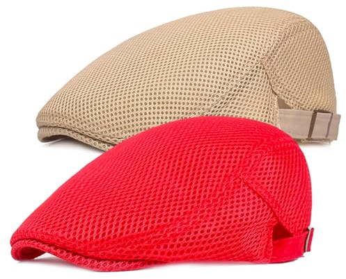 ISAKEN Baskenmütze, Herren Frauen Baskenmütze Barett Flat Cap Baskenmütze Mützen Barett Cap, Vintage Baskenmützen Hats für Männer Gentleman Herren Erwachsene