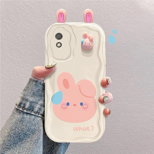 hdqICase Etui 3D Cartoon Compatible avec Xiaomi Redmi 9A/Redmi 9AT, | Coque Silicone Antichoc avec Mignons Ours,Lapins et Grenouilles