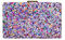MODELISA - Bolso Clutch Cartera De Mano Cadena De Hombro Piedras Boda Noche Evento Mujer (Violeta)