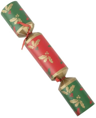 Fiesta Recyclable Plastic Free Cracker - 12 (Pack 25) | Elevates seasonal dining presentation at commercial caterings and holiday events while offering easy post-party disposal.