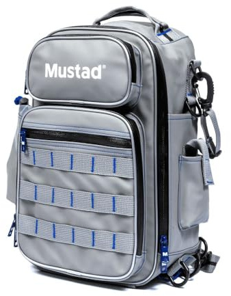 Mustad Game Time Sling Pack, Wandelbarer Angel-Rucksack, Wasserabweisend, Polyester, mit Frontöffnung, für 3600 Tackle-Boxen, Multifunktional