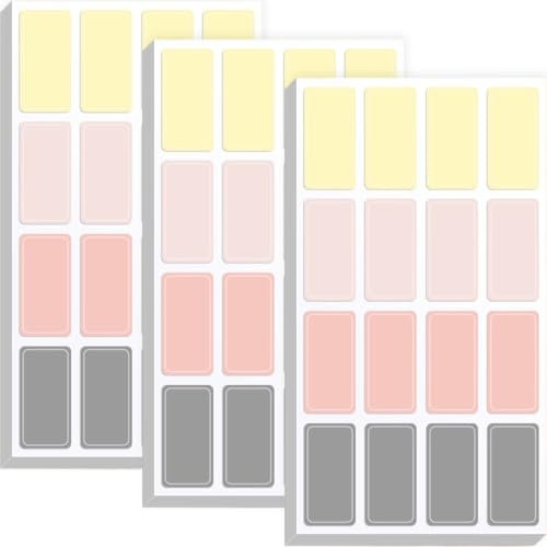 NJCXOLA 480 Stück Etiketten Selbstklebend,Etiketten Klebeetiketten zum Beschriften, Klebeetiketten, Marmeladen Etiketten - für Gläser, Marmelade, Flaschen, Tüten Aufkleber (15x30mm)