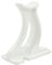 Hot Flow Single Traffic White Column Radiator Foot - 100mm High Compatible with Column Radiators & Cast Iron Radiators. Ideal Product to Support The Weight of Column Radiators.