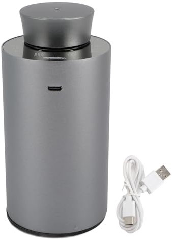 Difusor de Aceite Esencial, Pequeño Difusor de Aromaterapia con Pilas, Difusor de de Fragancia en Aerosol sin Agua, Humidificador de Aceite Aromático de Aromaterapia (Grey)