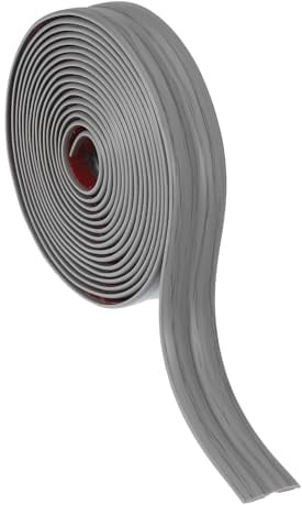 PATIKIL Wall Corner Protector 2cm x 3 Meters, Self Adhesive Wall Corner Guard Edge Protector Flexible Peel and Stick Molding Trim for Ceiling Countertop, Gray Wood Grain