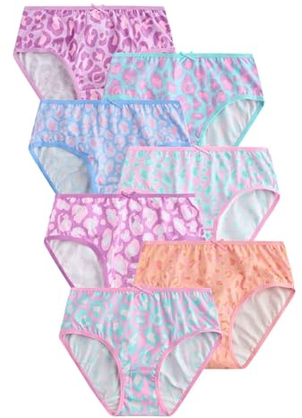 NEXT Mädchen Geblümte Slips, 7er-Pack Rosa 98-104
