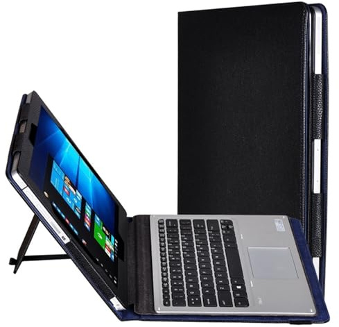 Étui de Protection en Cuir PU de Luxe avec Support Pliable en 2 Parties pour HP Elite X2 1012 G1/G2/1030 G3 12 Pouces Tablette