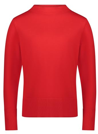 Betty Barclay Damen Strickpullover mit Stehkragen 42, High Risk Red
