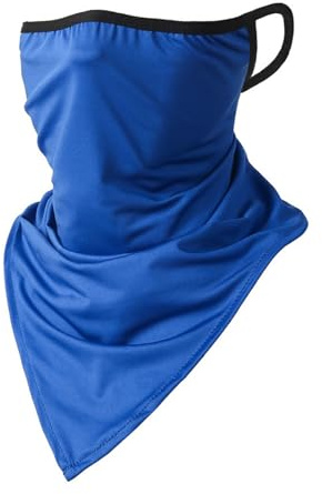 Fahrradschal Icesilk Dreieckstuch Sommer Outdoor Dreieckstuch mit atmungsaktivem Gesicht und Unisex, blau, Einheitsgröße