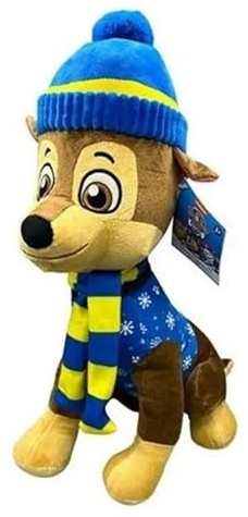 Paw Patrol Plüschtier XL 50 cm sitzend – Offiziell lizenziert – Skye, Marshall, Chase (Chase)