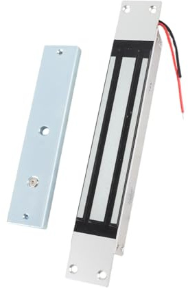 ZJchao Ventouse électromagnétique Automatique DC12V Serrure électromagnétique Force de Maintien de 280 Kg Aluminium anodisé pour Portes Coupe-feu en Bois, Verre et Métal