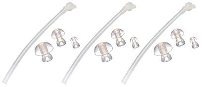 JYTOP® 3 x Universal Sound Tube + 9 x Ear plugs/eartips/domes for BTE Hearing Aids