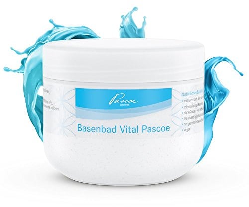 Pascoe Basenbad Vital Pascoe: mit natürlichem Gebirgs- & Meersalz - Rosenquarz & Bergkristall - ohne Duft-& Farbstoffe - belebend & entspannend - vegan - 500g