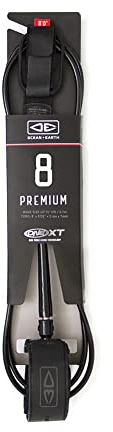Ocean and Earth Premium 6ft Surf Leash 8 feet Black