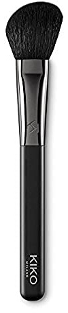KIKO Milano Face 10 Blush Brush | Abgeschrägter Pinsel Mit Naturborsten Zum Auftragen Von Rouge, Bronzern Und Aufhellern