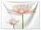 ABAKUHAUS Lotus Wandteppich, Pastell Blühend Wasserpflanze, aus Weiches Mikrofaser Stoff Waschbar ohne Verblassen Digitaldruck, 150 x 110 cm, Weiß Pfirsich Grün