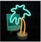ENUOLI Palm LED Coconut Tree Lamp Bedside Romantic Light Sign with Pedestal Dichroic Neon Signs Night Lights Operated by Battery/USB for Family Party Wedding Indoor Outdoor
