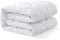 IMFAA Quilted Mattress Protector - Extra Deep Stretch Skirt– Mattress Topper – Anti Allergy and Breathable Fitted Mattress Cover. (White, King(152x200+40) Cm)