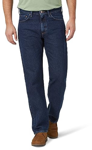 Wrangler Authentics Herren Classic 5-Pocket Relaxed Fit Cotton Jeans, Dunkle Spülung, 36W / 29L